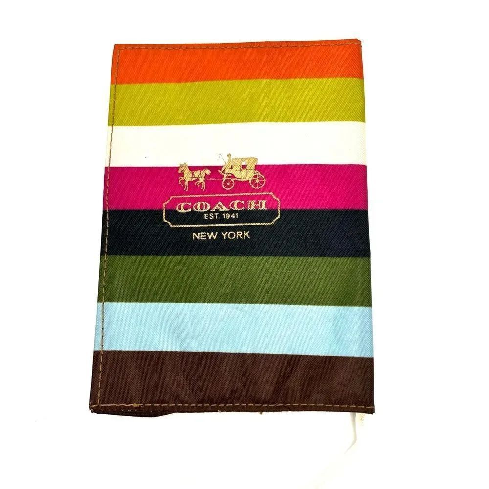 Coach Legacy Stripe Nylon Notebook Cover Japan Exclusive